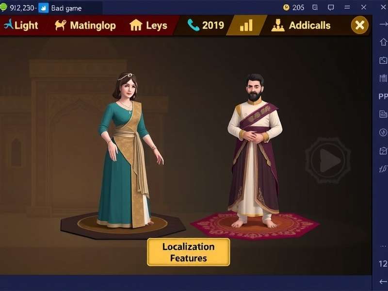 Mughlai Inspired Outfits Game Interface